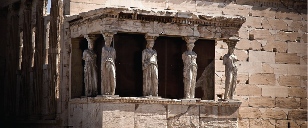 Erechtejon – Kariatydy, Ateny, Akropol